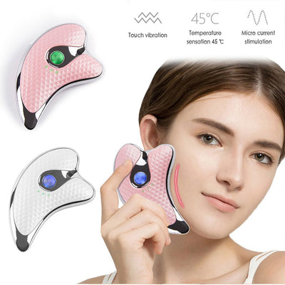 Heating Scraping Apparatus Facial Massager