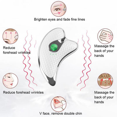 Heating Scraping Apparatus Facial Massager